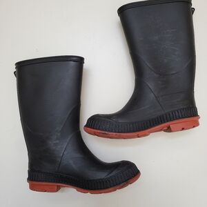 *$8 Add On* Classic Black With Red Sole Rubber Boots Practical Durable